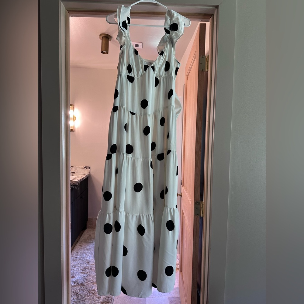 English Factory polka dot dress